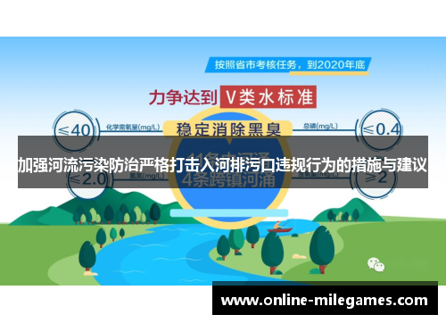 加强河流污染防治严格打击入河排污口违规行为的措施与建议